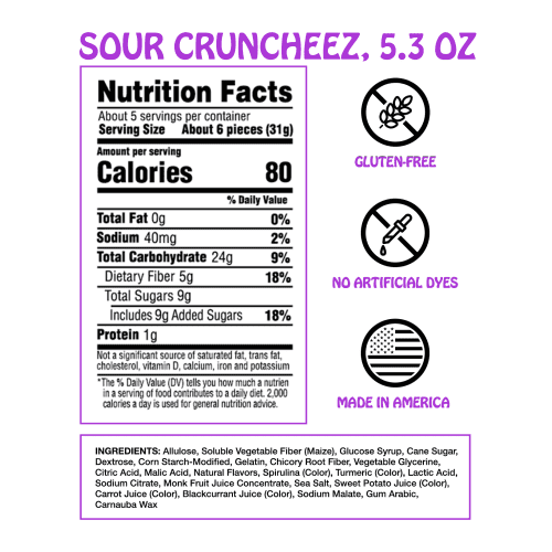 AmazonNFP 5.3oz Sour Cruncheez