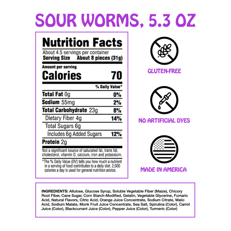 AmazonNFP 5.3oz Sour Worms